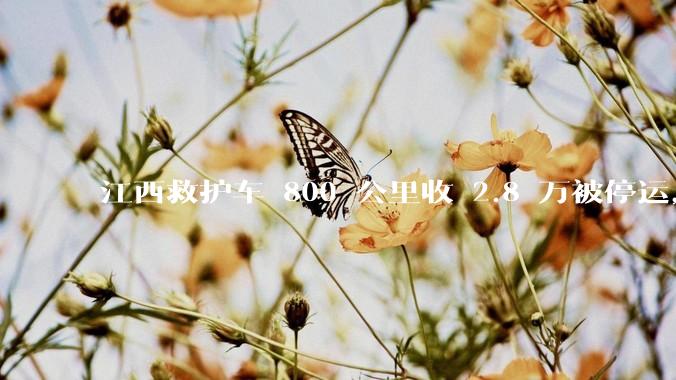 江西救护车 800 公里收 2.8 万被停运，该***中还有哪些疑点？这个收费贵不贵？