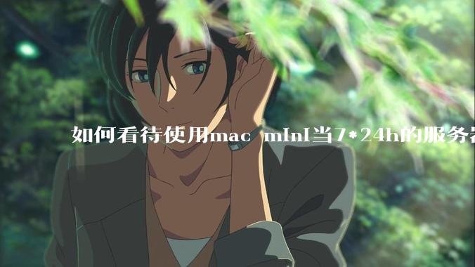 如何看待使用mac mini当7*24h的服务器？